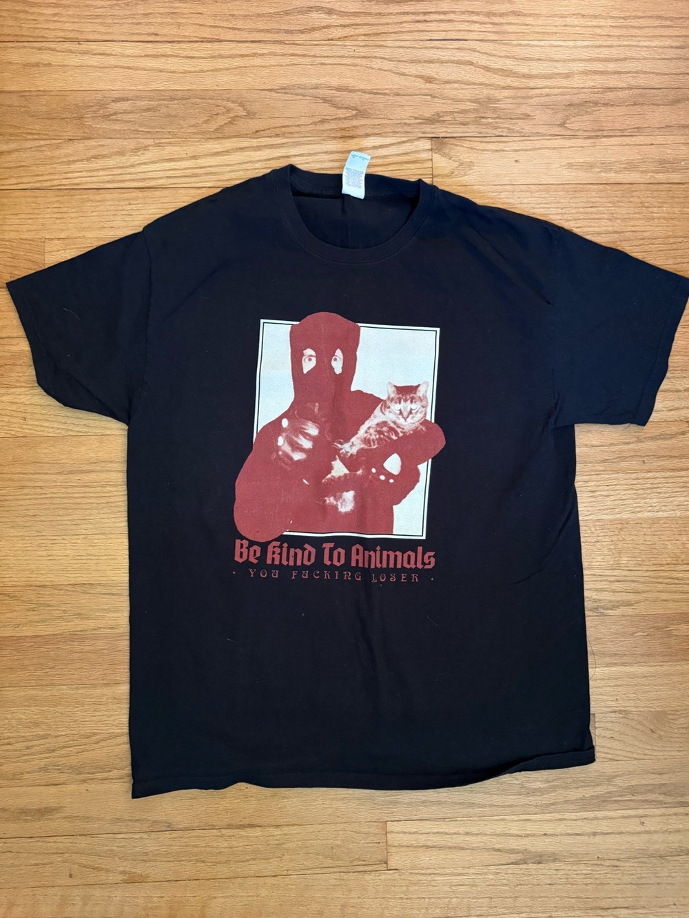Black Graphic Tee - Be Kind To Animals